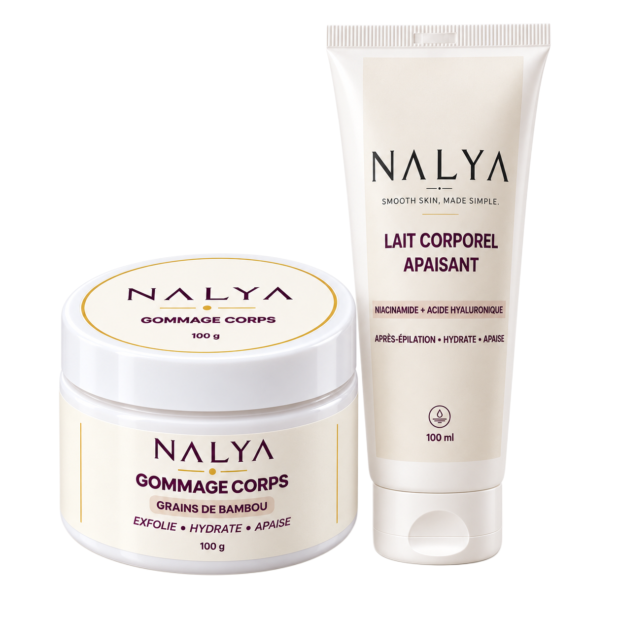 Pack NALYA Gommage Corps et Lait Corporel